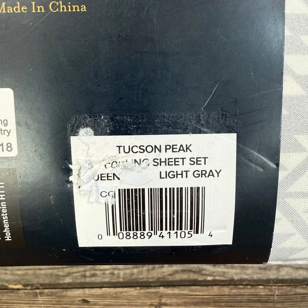 Pendleton Queen Sheet Set Light Gray Tucson Peak Cooling Technology New